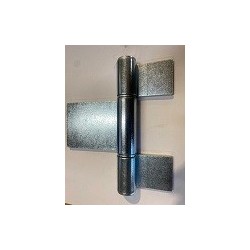 3 BODY HINGE, LONG-WING SHEET METAL, 185X180, GALVA